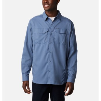 Columbia Muške Košulje - Silver Ridge Lite Long Sleeve Sive Plave | SUIR-67839